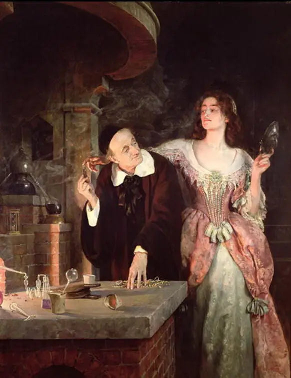 Le Laboratoire - John Collier image 1 copie peinte à la main à l’huile
