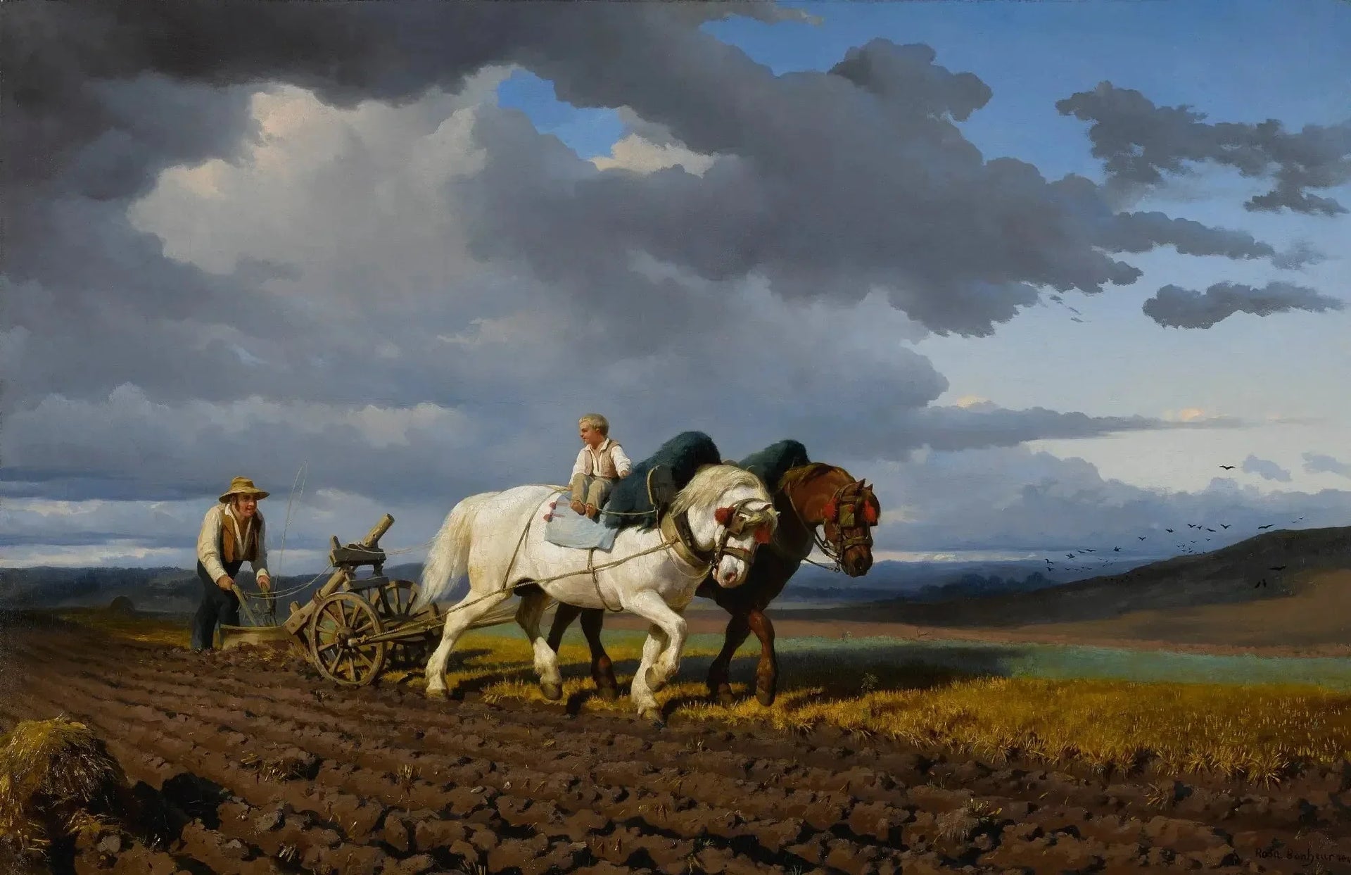 Le labourage - Rosa Bonheur image 1 reproduction artisanale de tableau