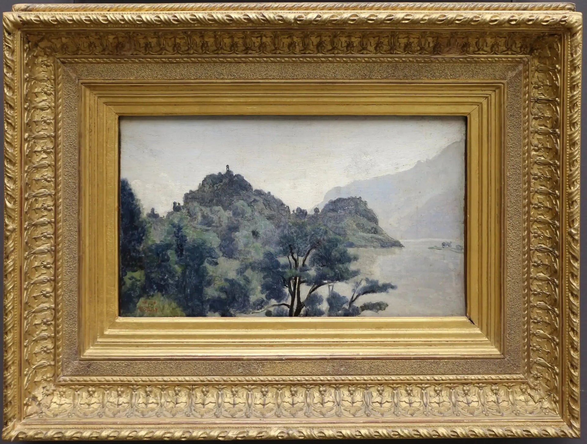 Le Lac de Brienz - Jean-Baptiste Camille Corot image 1 reproduction d’œuvre d’art à l’huile