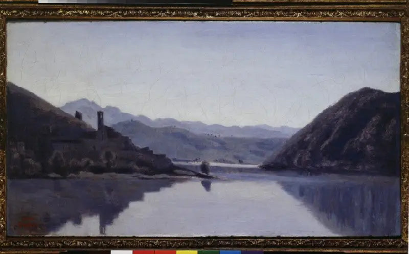 Le lac de Piediluco - Jean-Baptiste Camille Corot image 1 copie peinte à la main à l’huile