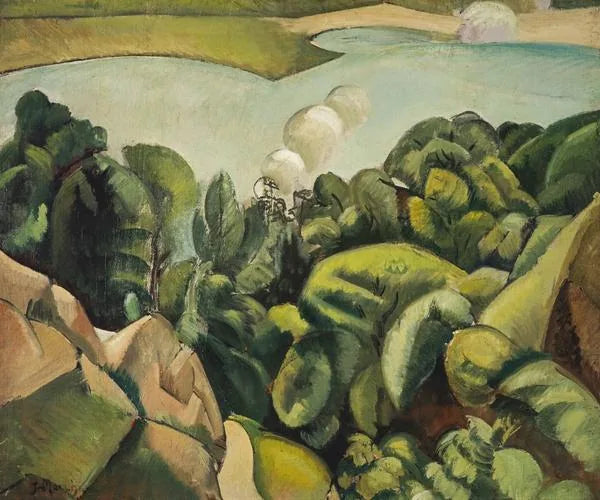 Le Lac [The Lake] - Jean Marchand image 1 tableau peint à l’huile sur toile