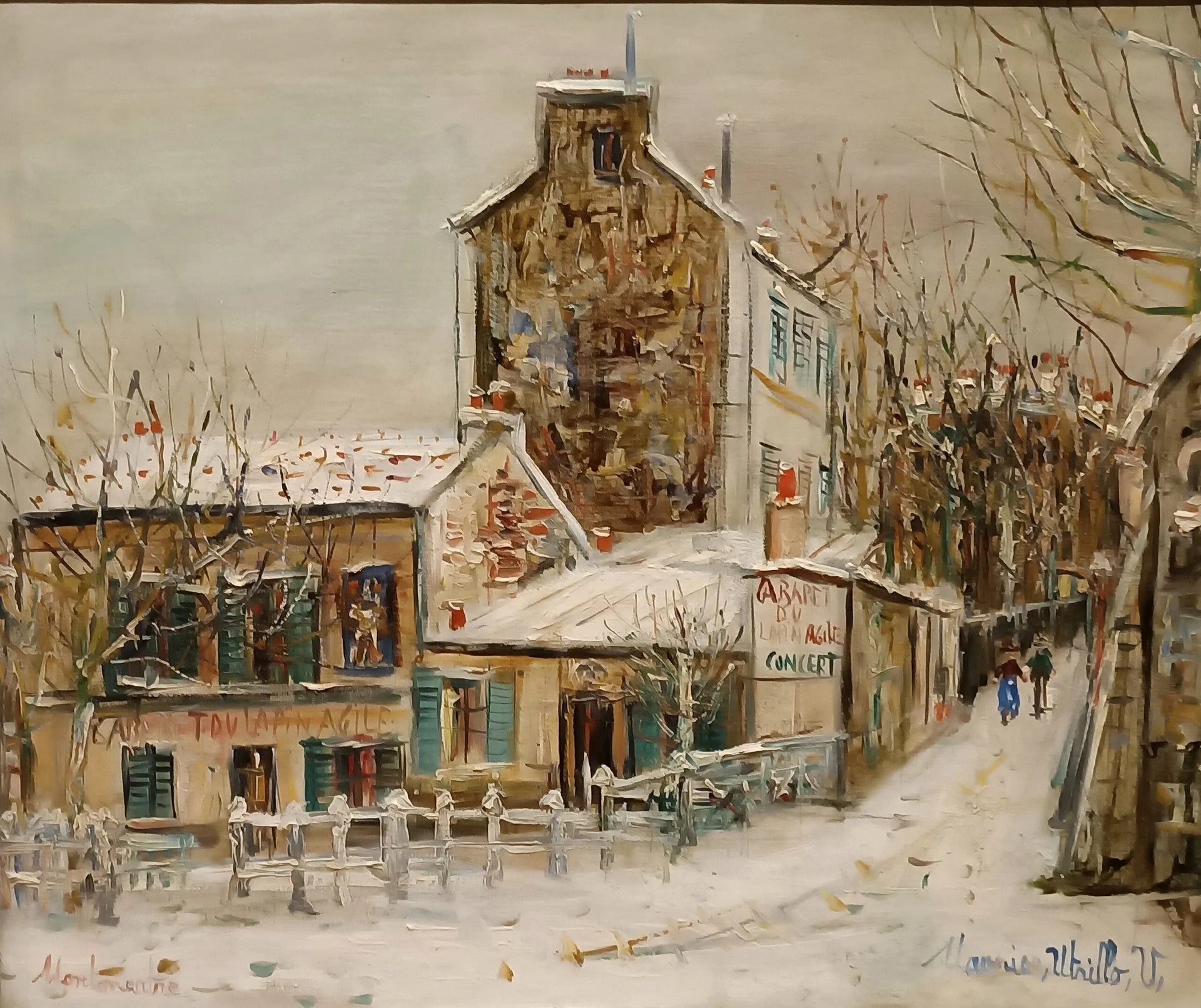 Le Lapin Agile, Montmartre - Maurice Utrillo image 1 tableau peint à l’huile sur toile