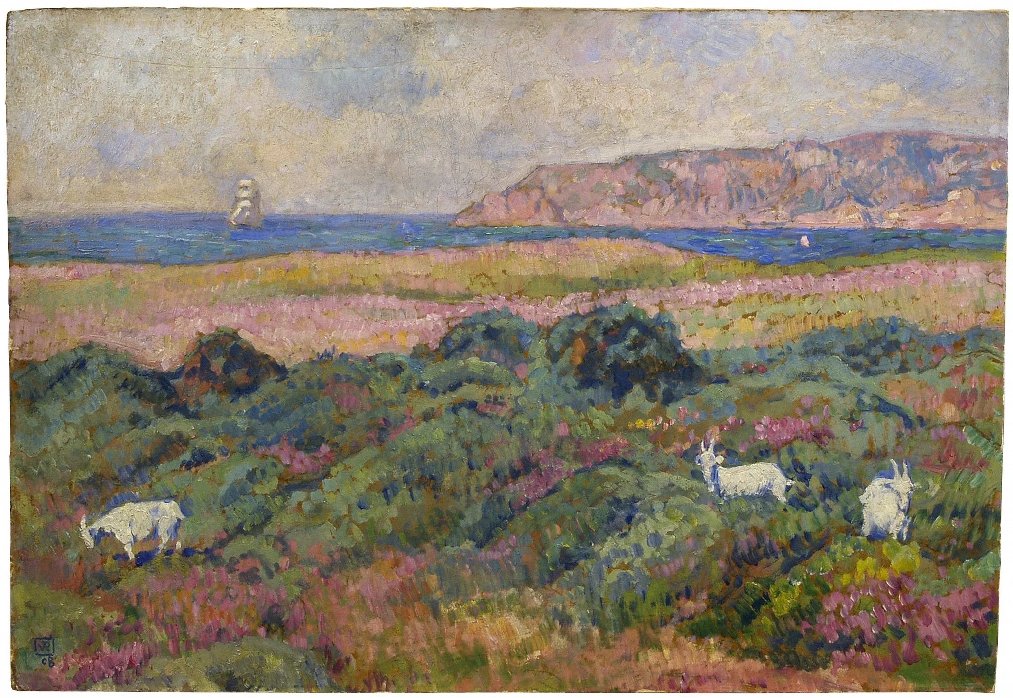 Le Lavandou, Var - Théo van Rysselberghe image 1 reproduction artisanale de tableau