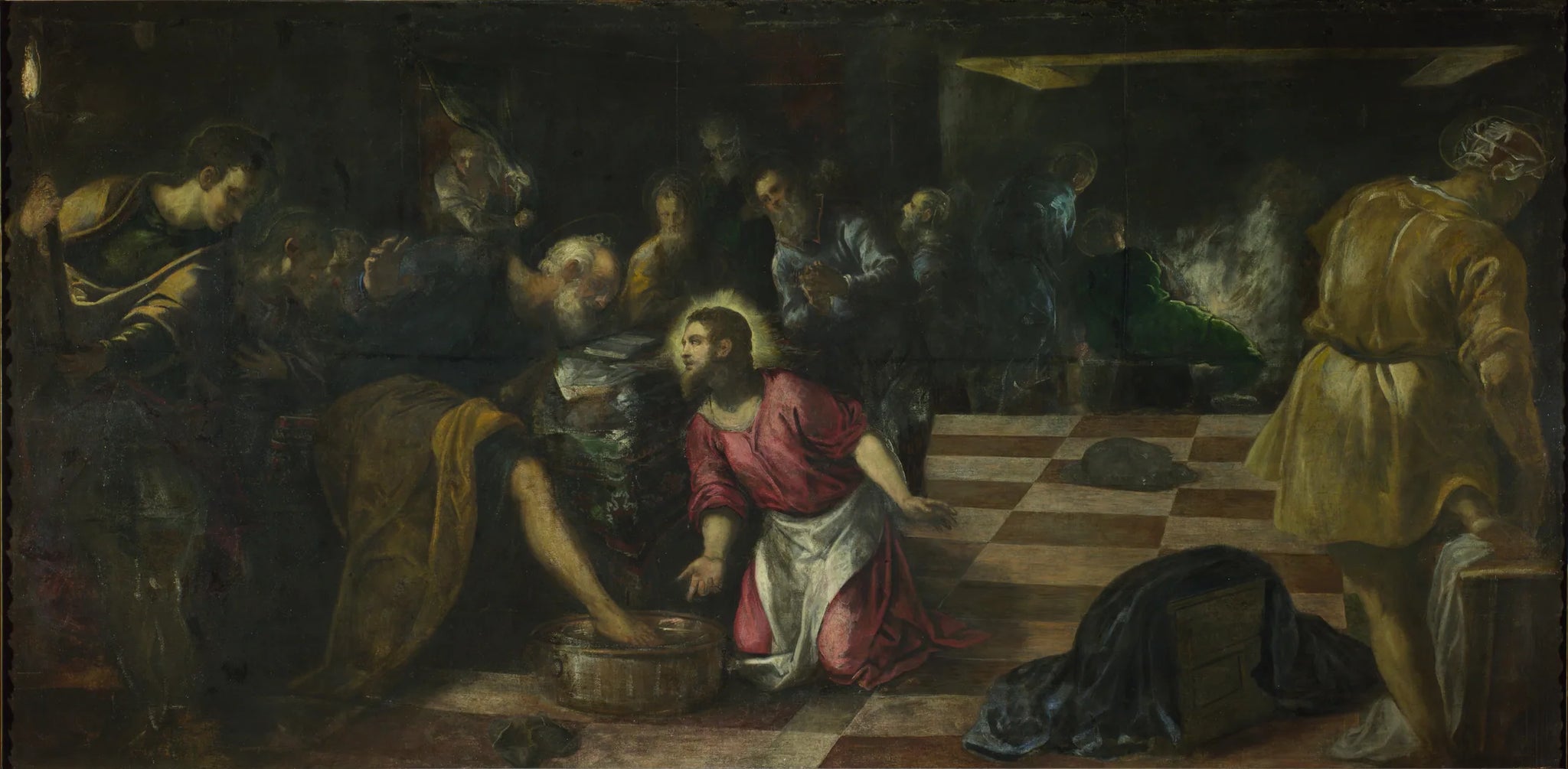 Le Lavement des pieds - Jacopo Tintoretto image 1 copie de tableau peinte à la main