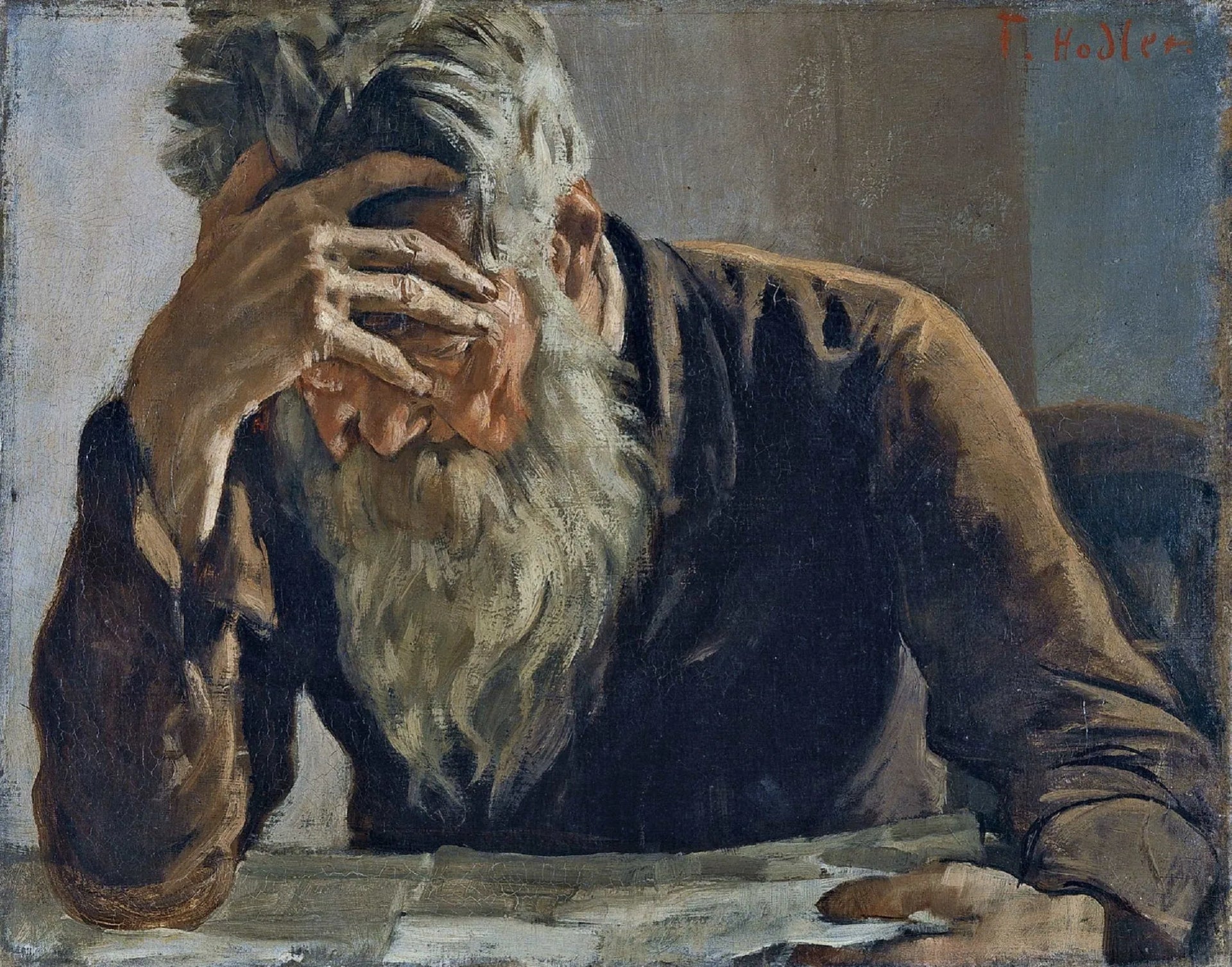 Le lecteur - Ferdinand Hodler image 1 reproduction d’œuvre d’art à l’huile