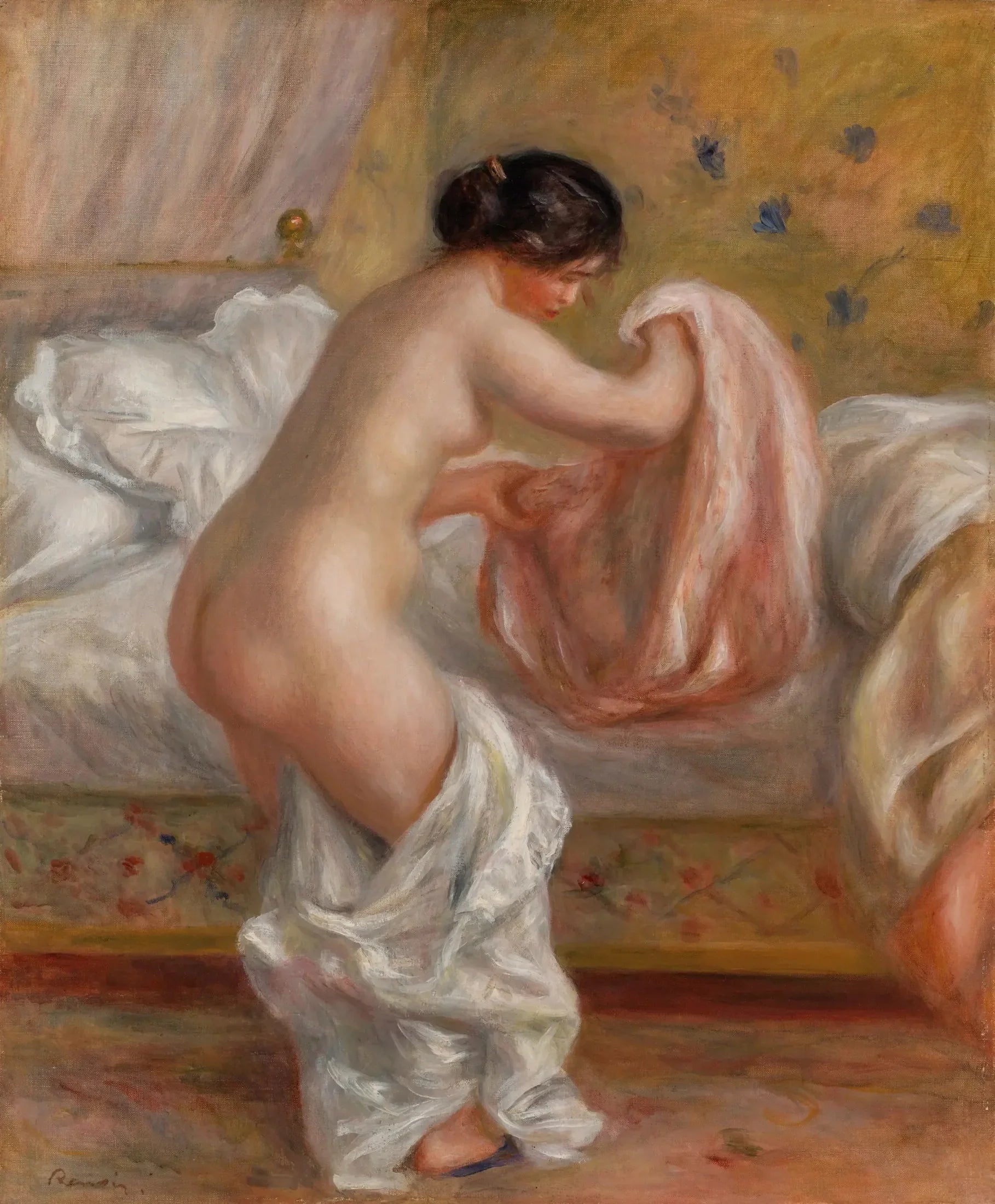 Le Lever - Pierre-Auguste Renoir image 1 copie peinte à la main à l’huile