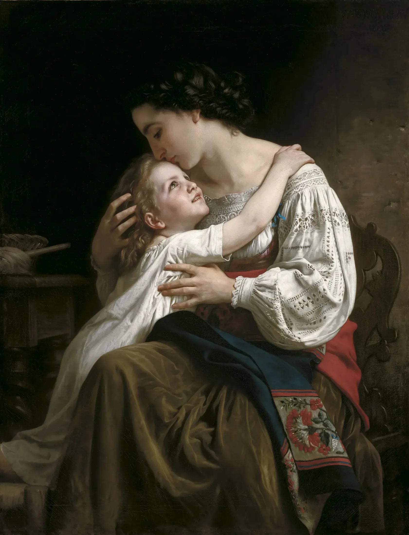Le levier - Bouguereau image 1 copie peinte à la main à l’huile