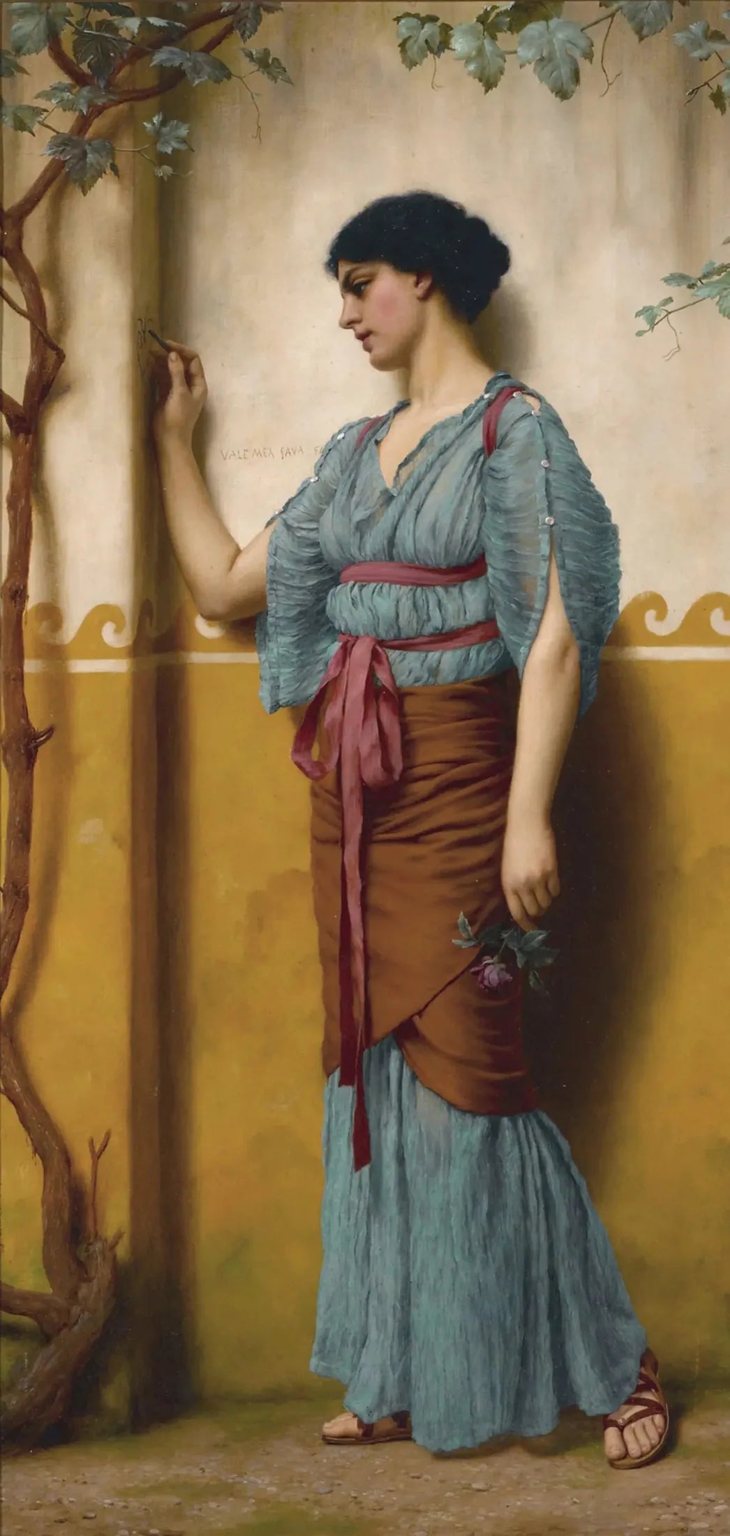 Le Lieu de rendez-vous - John William Godward image 1 tableau peint à l’huile sur toile