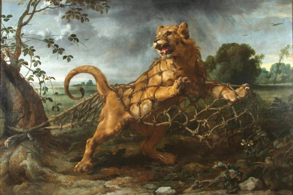 Le Lion et la Souris - Frans Snyders image 1 tableau peint à l’huile sur toile
