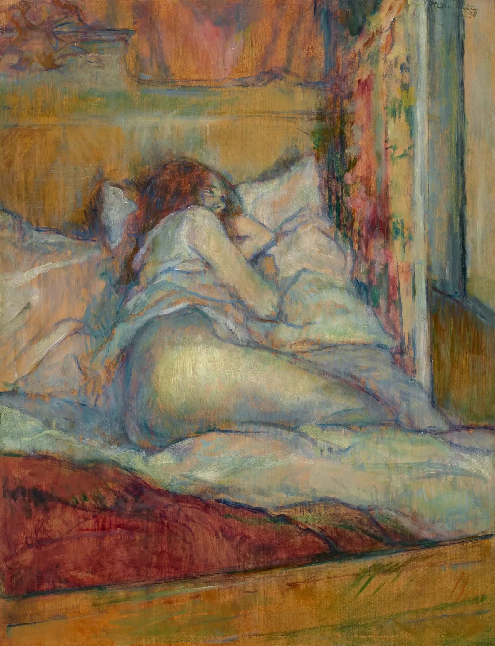 Le Lit - Henri de Toulouse-Lautrec image 1 reproduction artisanale de tableau