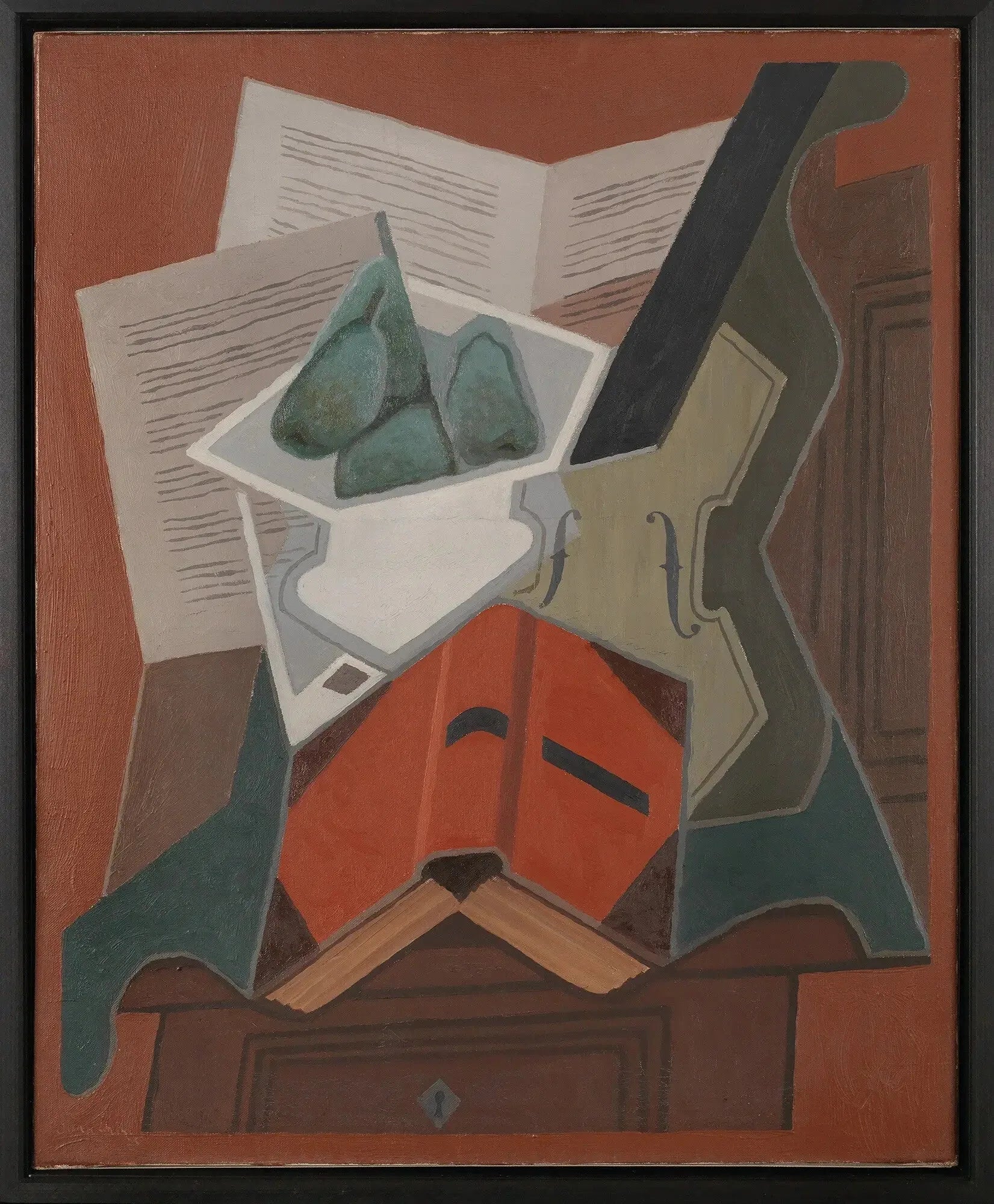 Le livre rouge - Juan Gris image 1 reproduction de peinture à l’huile