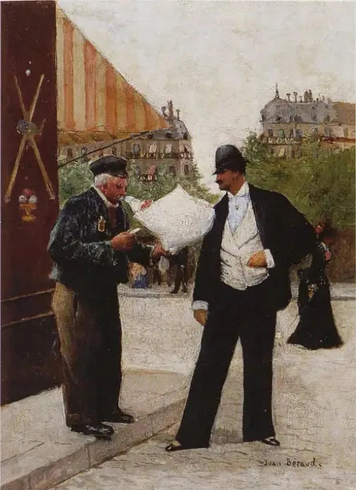 Le Livreur - Jean Béraud image 1 copie peinte à la main à l’huile