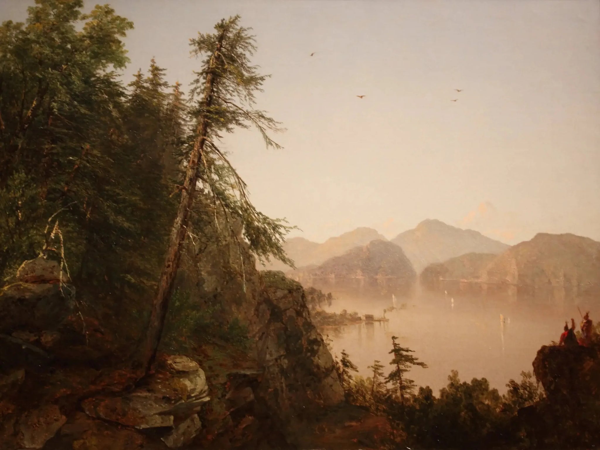 Le long de l'Hudson - John Frederick Kensett image 1 reproduction de peinture à l’huile