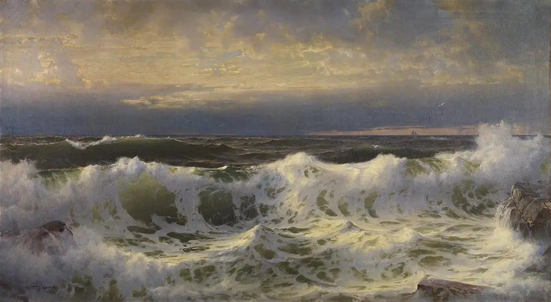 Le long du rivage - William Trost Richards image 1 reproduction de peinture à l’huile