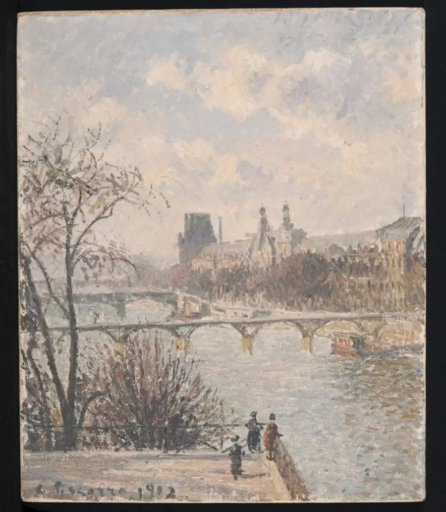 Le Louvre, matin - Camille Pissarro