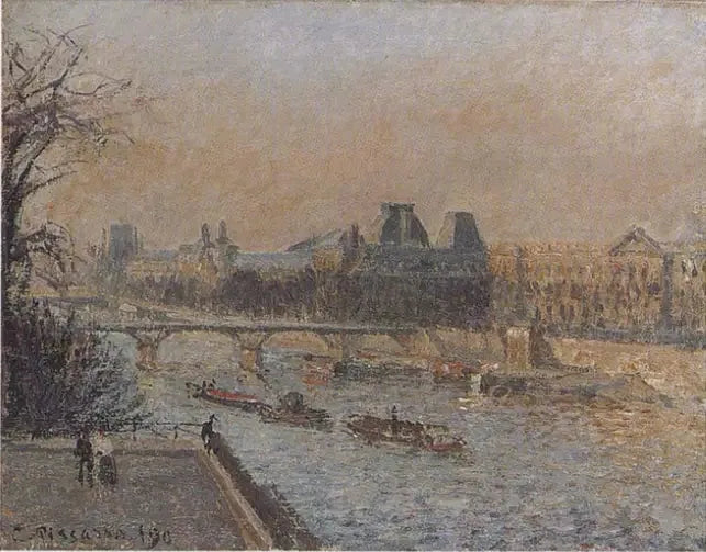 Le Louvre, soleil couchant, 3e série - Camille Pissarro image 1 reproduction réalisée par Alpha Reproduction