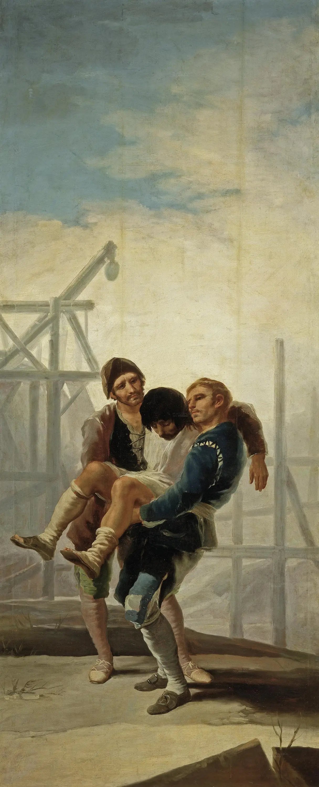 Le Maçon blessé - Francisco de Goya image 1 reproduction de peinture à l’huile