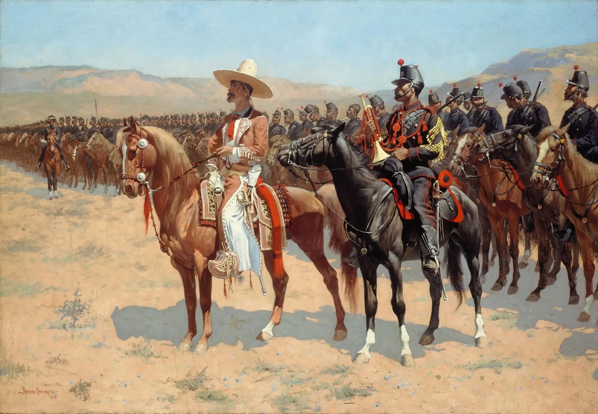 Le major mexicain - Frederic Remington image 1 reproduction de peinture à l’huile
