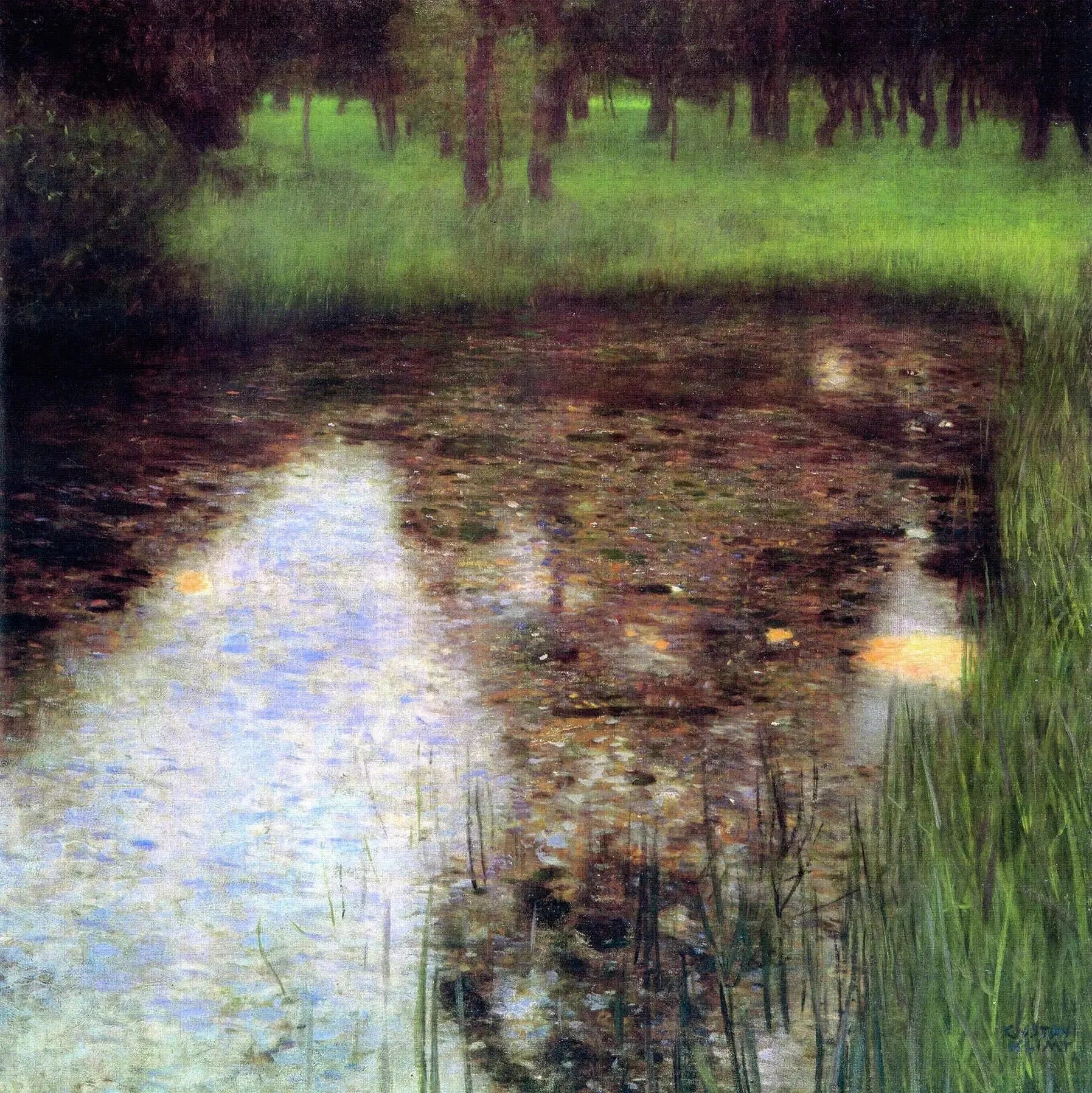 Le Marais - Gustav Klimt image 1 reproduction artisanale de tableau