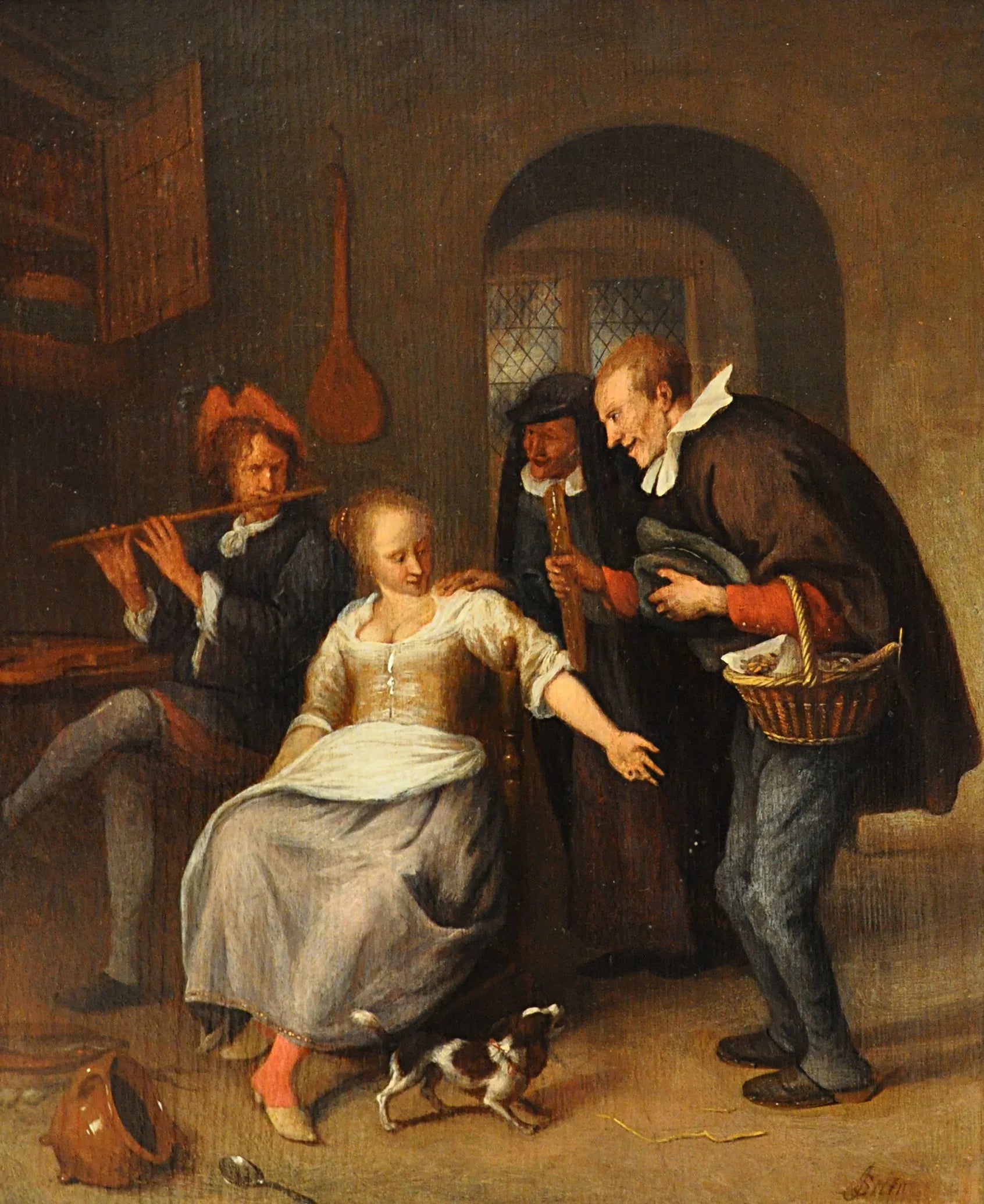 Le marchand d'oublies - Jan Steen image 1 reproduction réalisée par Alpha Reproduction