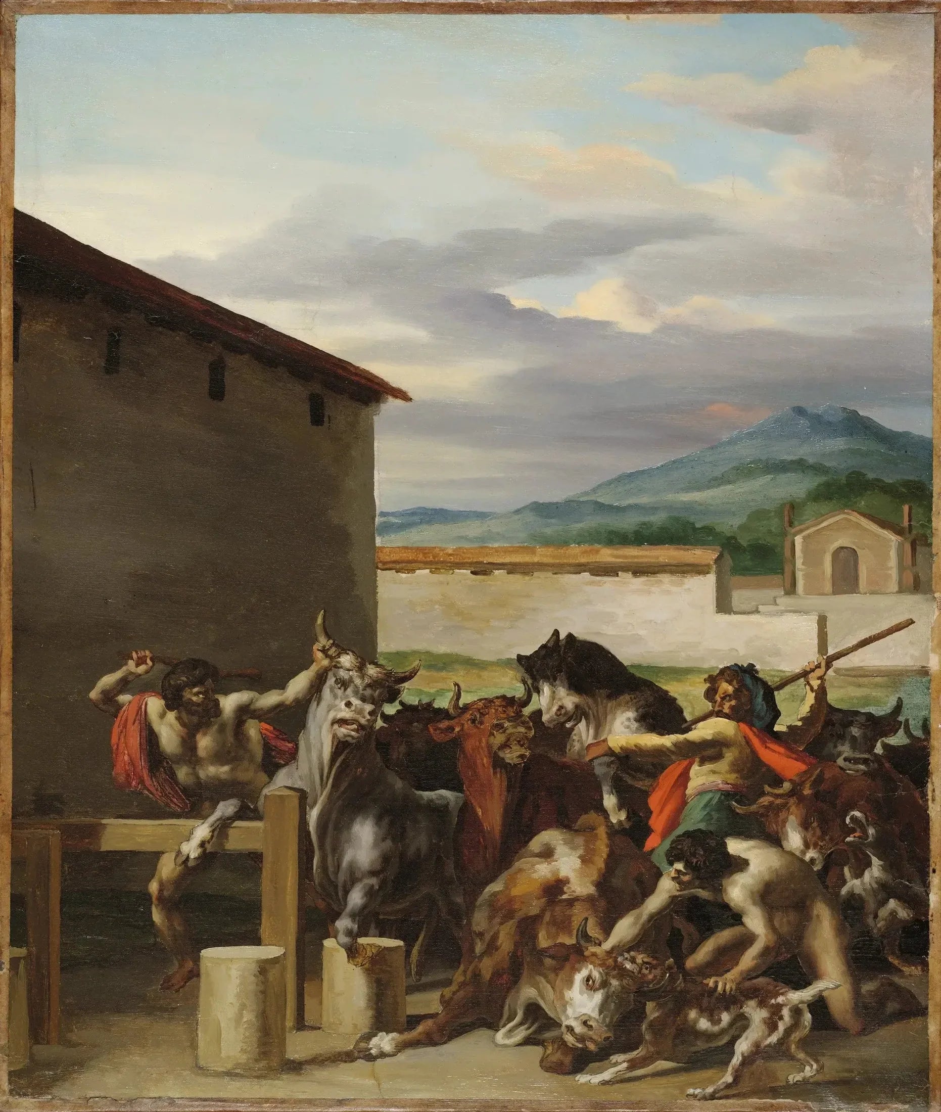 Le marché aux bœufs - Théodore Géricault image 1 copie peinte à la main à l’huile