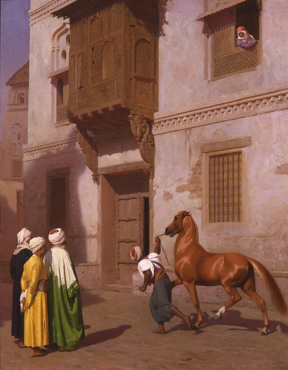 Le marché aux chevaux - Jean-Léon Gérôme image 1 copie peinte à la main à l’huile