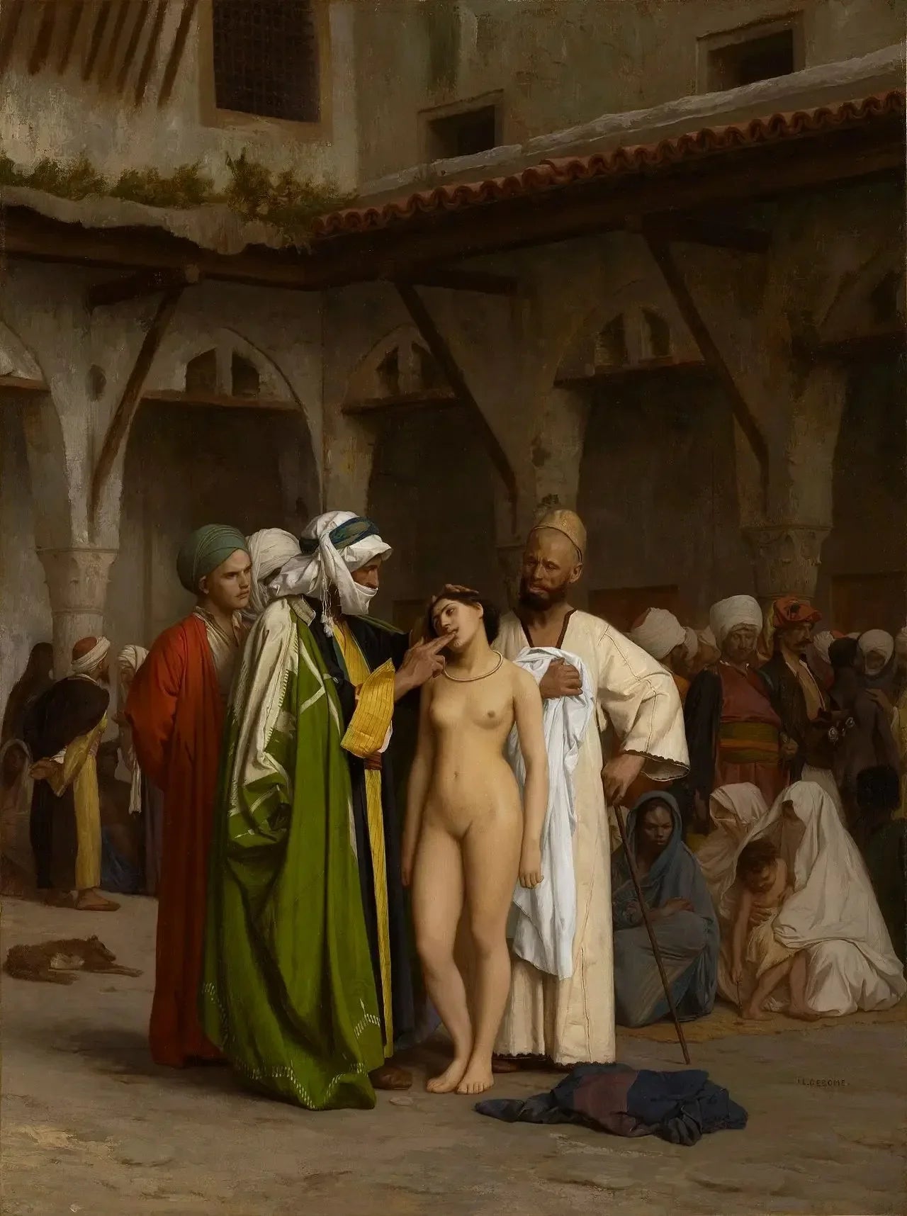 Le Marché aux esclaves - Jean-Léon Gérôme image 1 copie peinte à la main à l’huile
