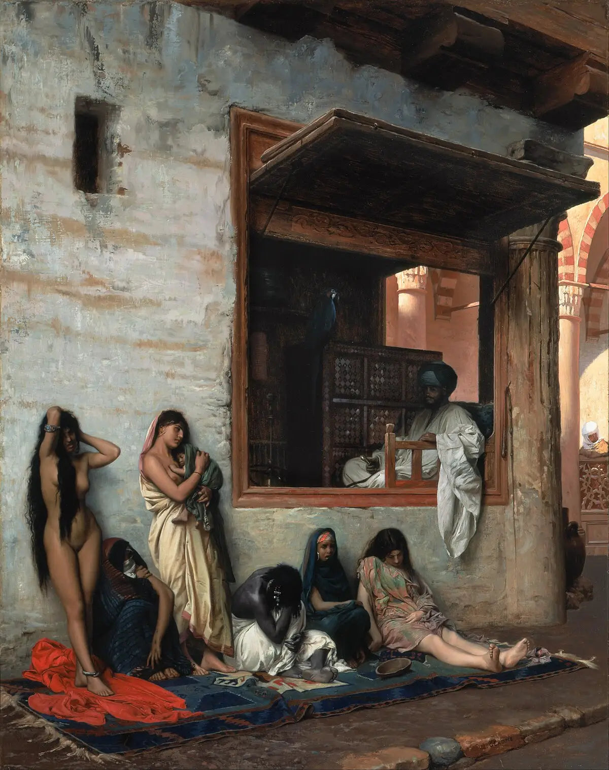 Le marché aux esclaves - Jean-Léon Gérôme image 1 tableau peint à l’huile sur toile