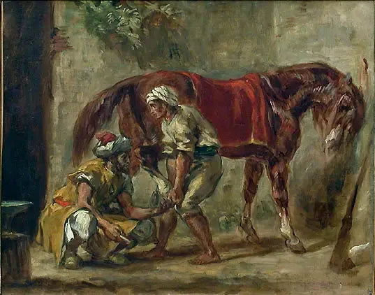 Le maréchal ferrant - Eugène Delacroix