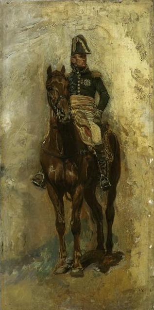 Le maréchal Lannes à cheval - Ernest Meissonier image 1 copie peinte à la main à l’huile