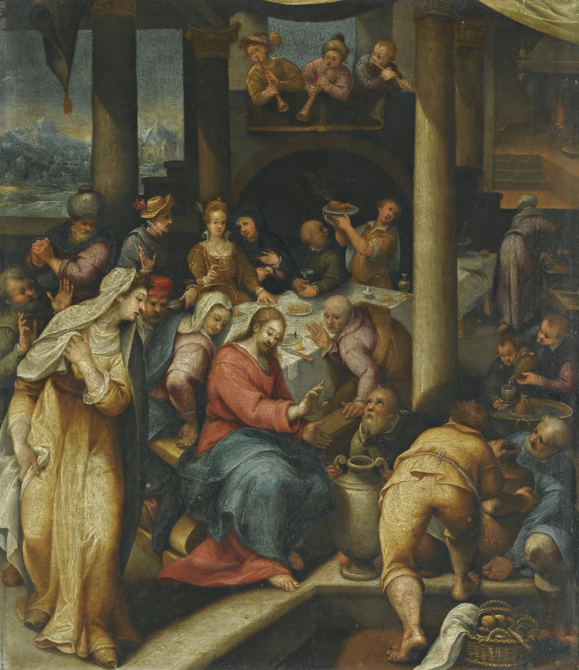 Le mariage à Cana - Denis Calvaert image 1 reproduction réalisée par Alpha Reproduction