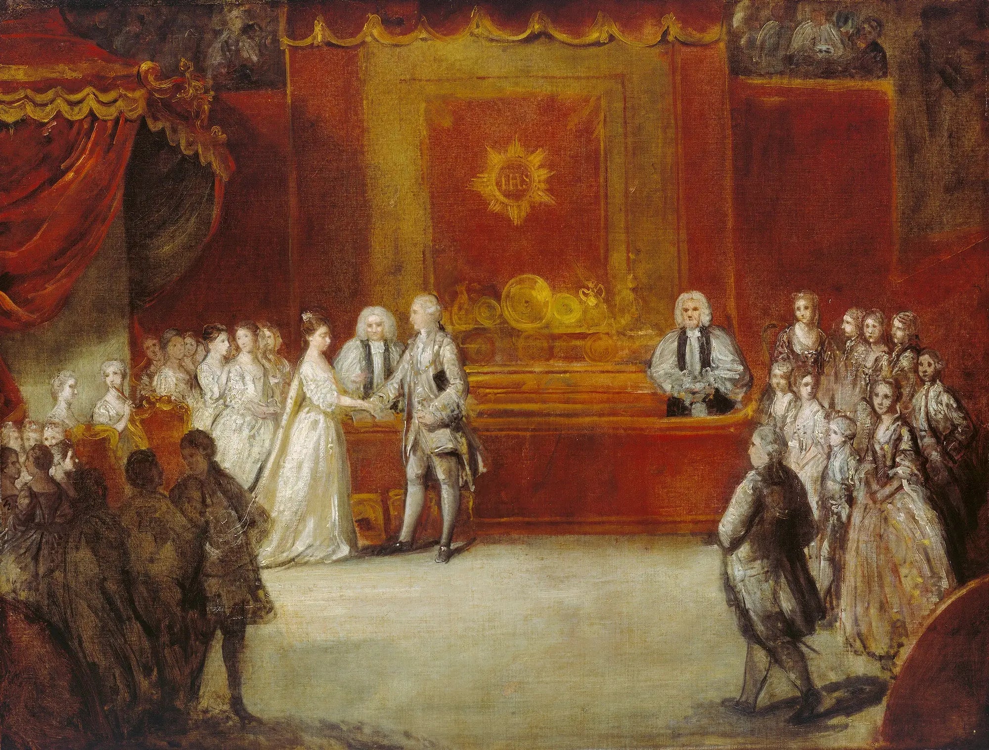 Le mariage de George III - Joshua Reynolds image 1 reproduction artisanale de tableau