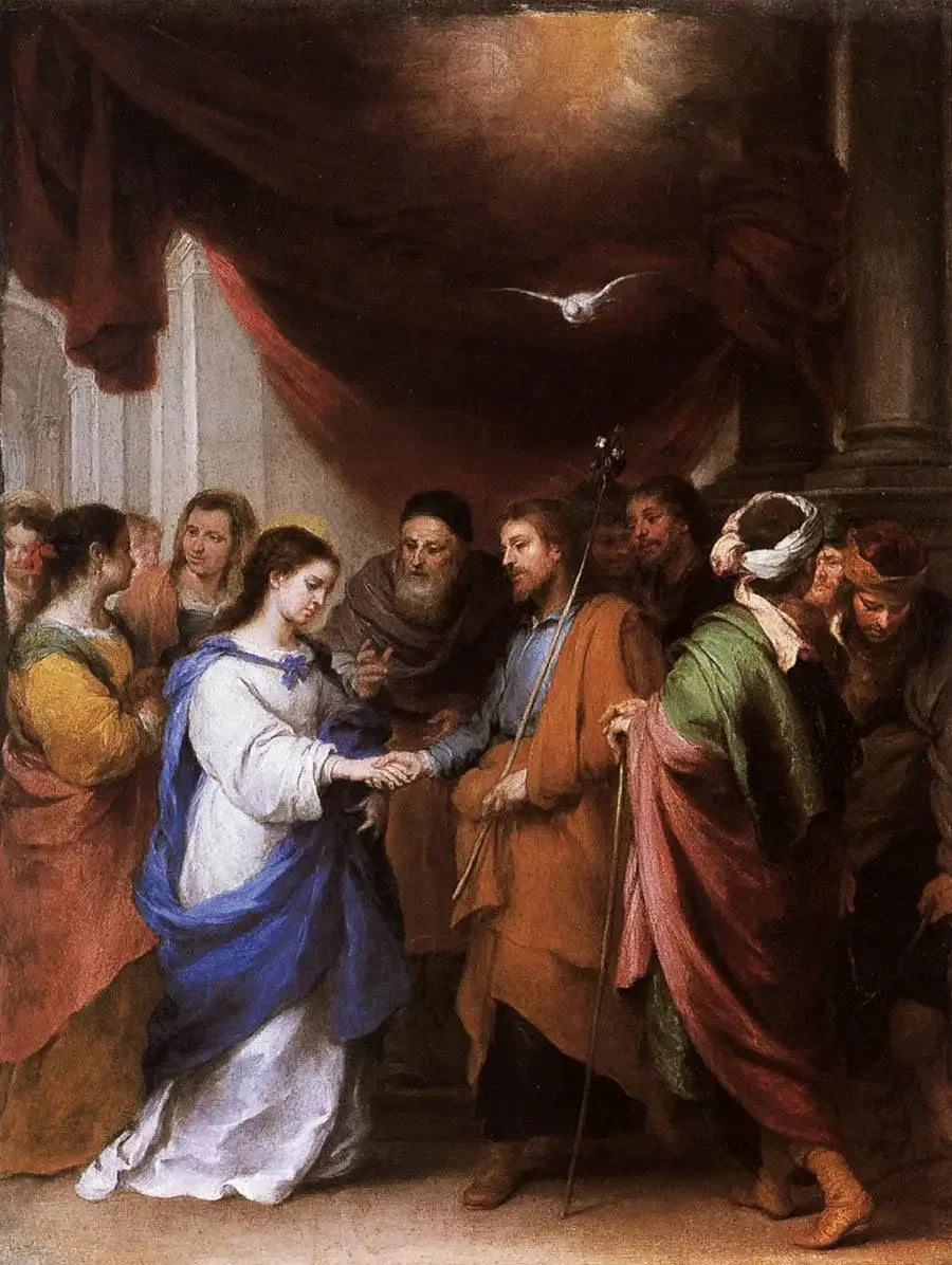 Le Mariage de la Vierge - Bartolomé Esteban Murillo image 1 reproduction réalisée par Alpha Reproduction