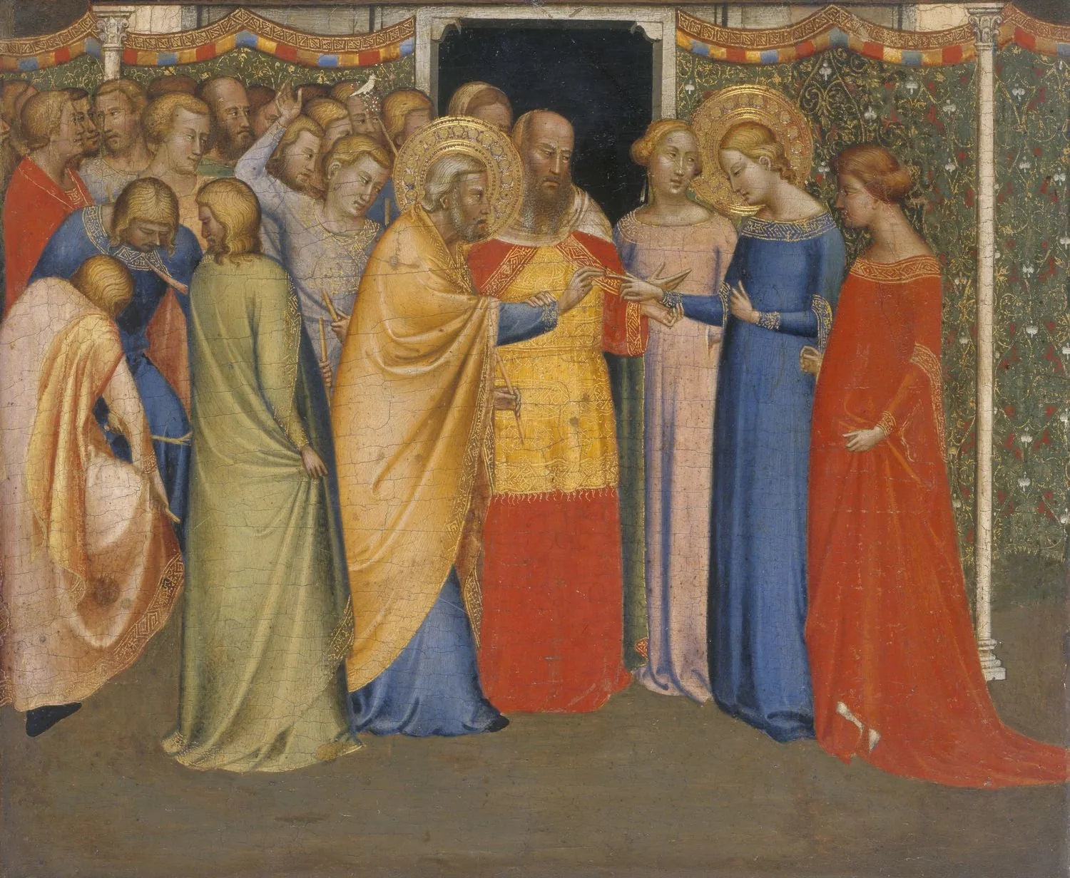 Le Mariage de la Vierge - Bernardo Daddi image 1 copie peinte à la main à l’huile