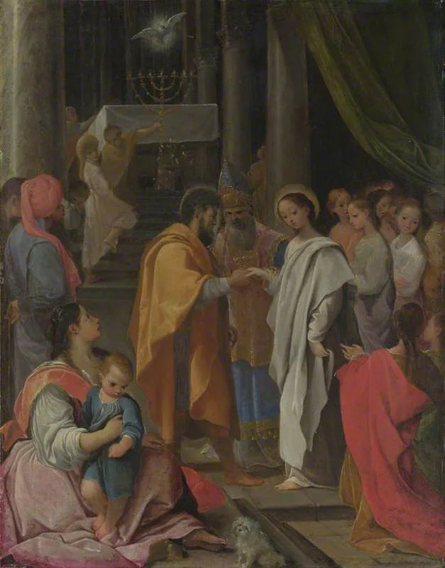 Le Mariage de la Vierge - Ludovico Carracci image 1 reproduction artisanale de tableau