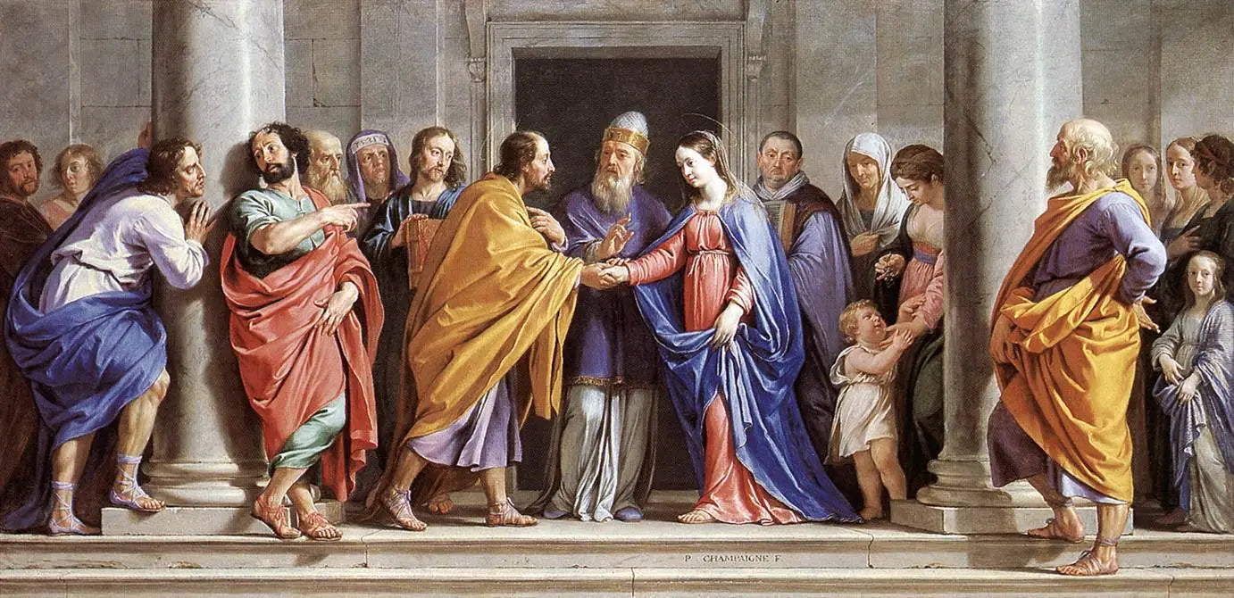 Le Mariage de la Vierge - Philippe de Champaigne image 1 copie de tableau peinte à la main