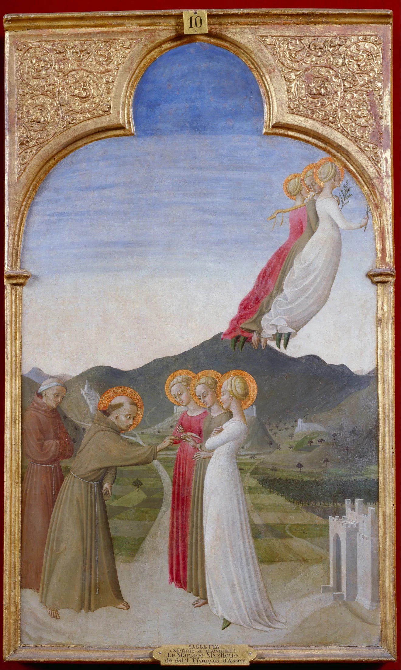 Le Mariage mystique de saint François d'Assise - Stefano di Giovanni (Sassetta) image 1 copie de tableau peinte à la main