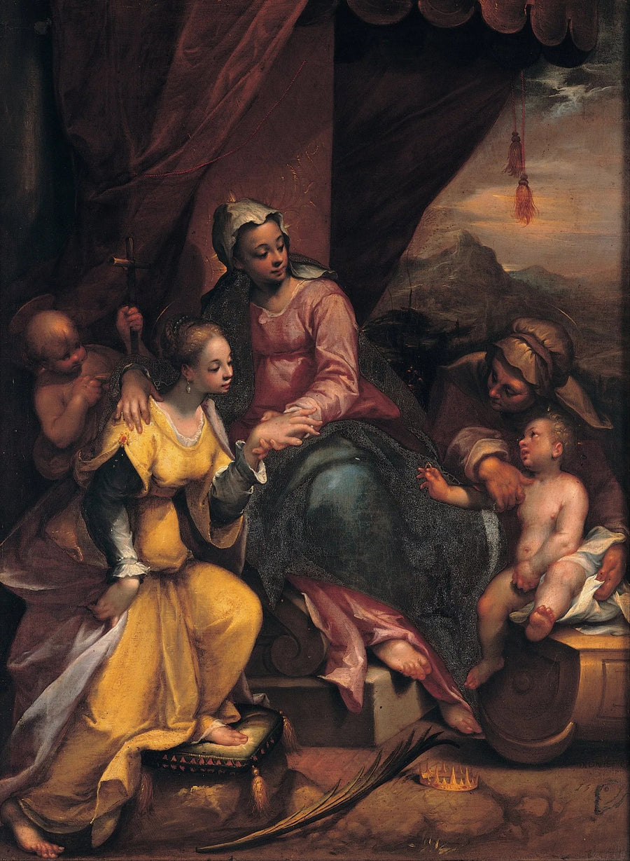 Le mariage mystique de sainte Catherine - Denis Calvaert