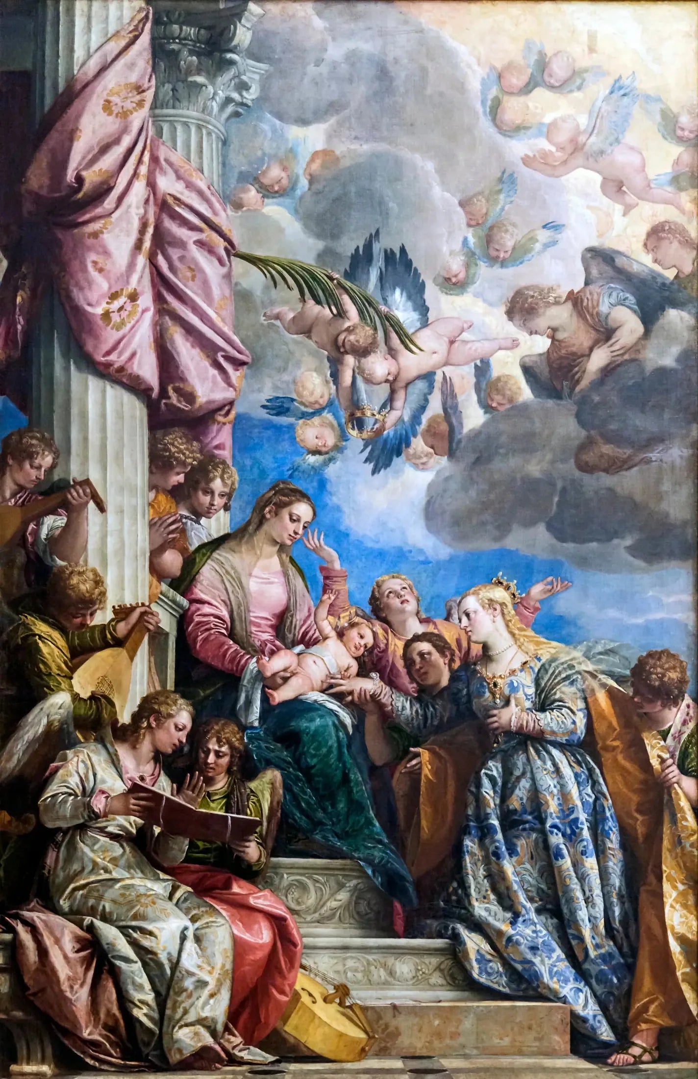 Le Mariage mystique de Sainte Catherine - Paul Véronèse image 1 reproduction de peinture à l’huile