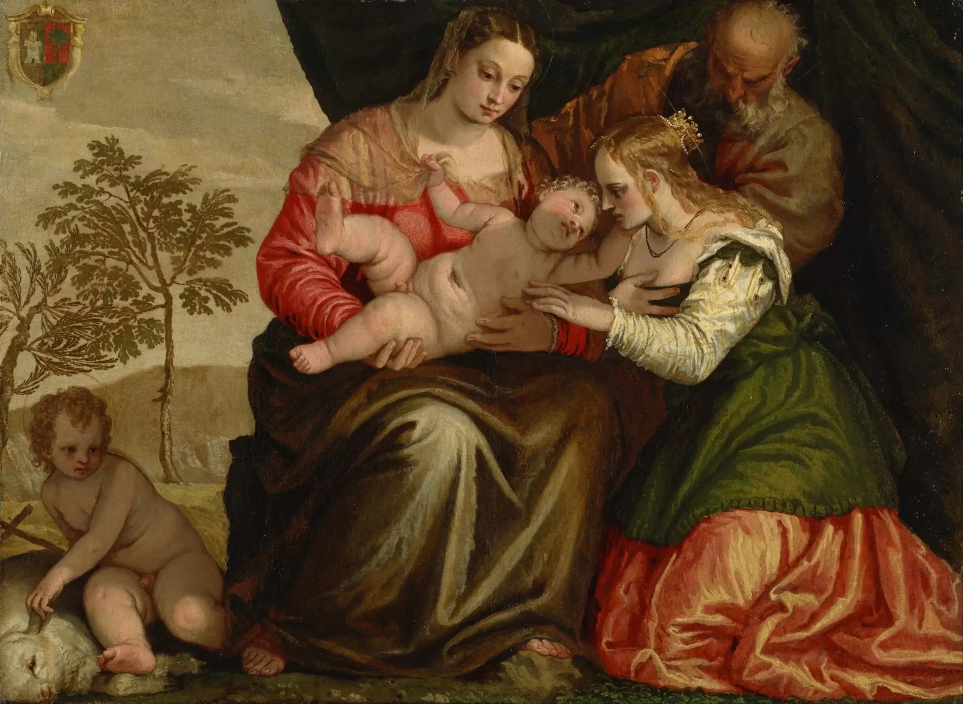 Le Mariage mystique de Sainte Catherine. - Paul Véronèse image 1 tableau peint à l’huile sur toile