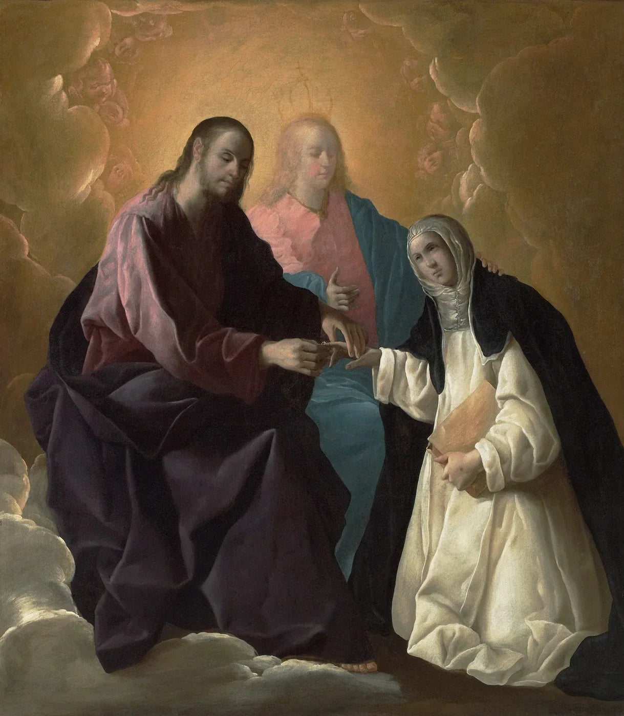 Le mariage mystique de sainte Catherine de Sienne - Francisco de Zurbarán image 1 reproduction artisanale de tableau