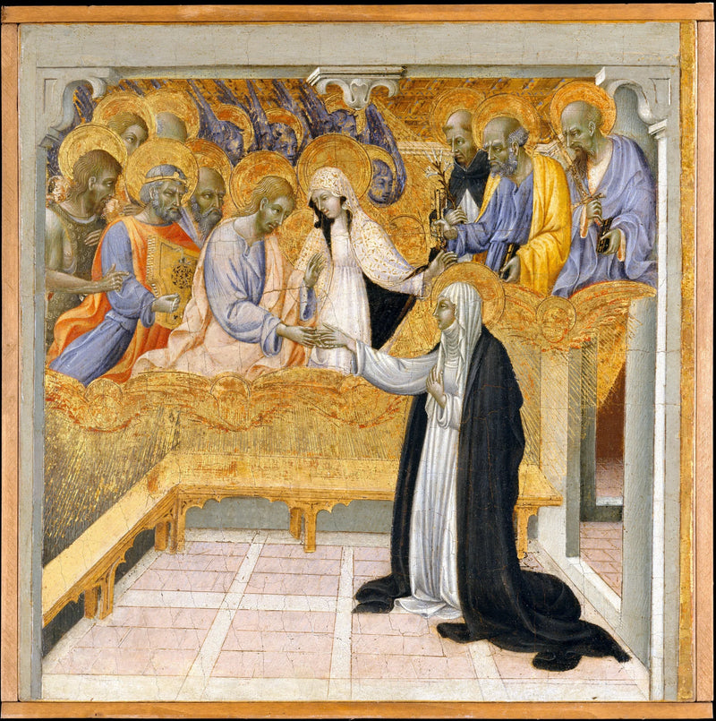 Le Mariage mystique de Sainte Catherine de Sienne - Giovanni di Paolo