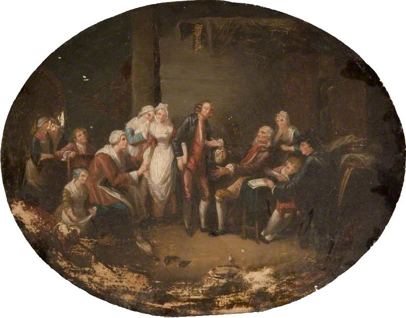 Le marié du village - Jean-Baptiste Greuze image 1 copie peinte à la main à l’huile