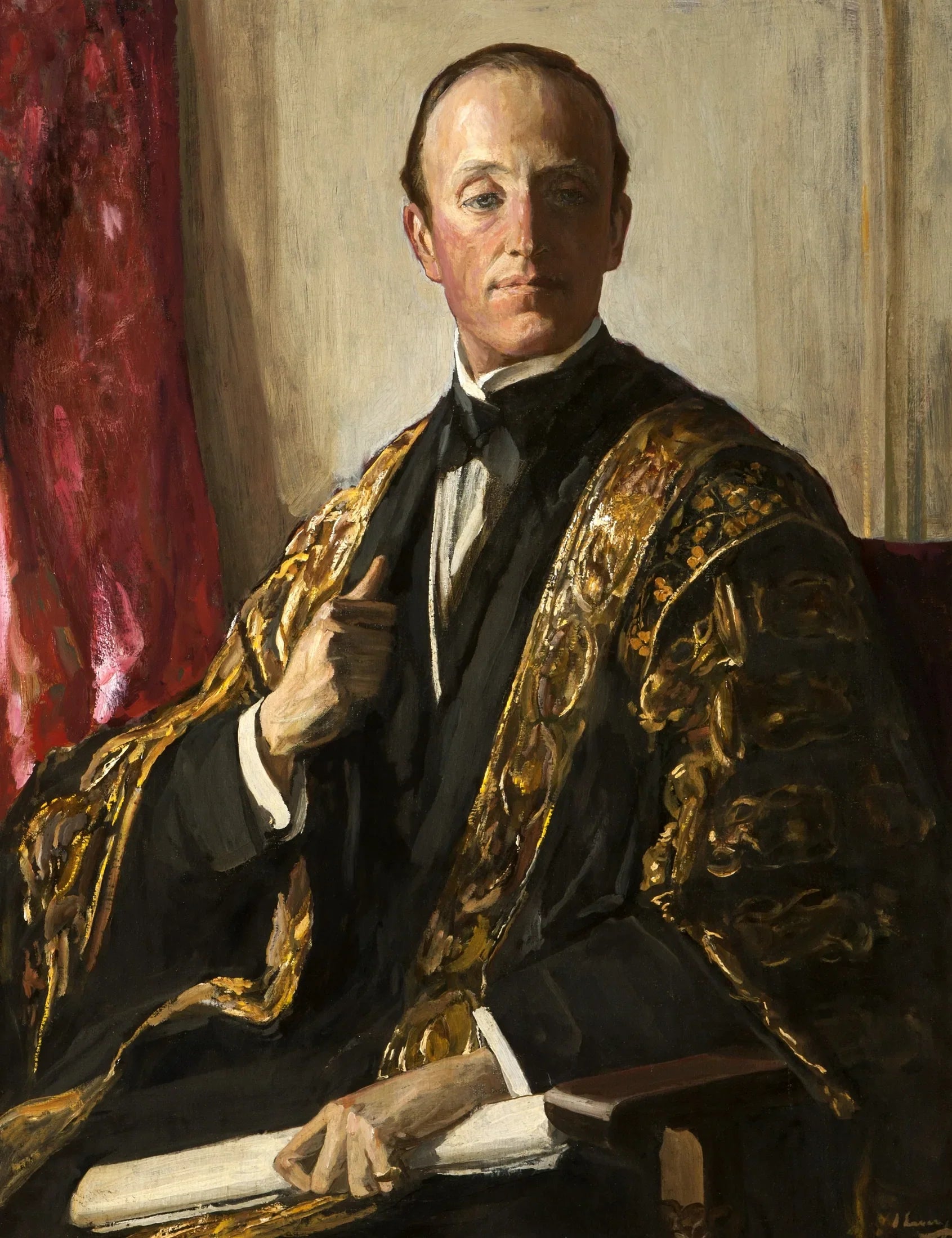 Le marquis de Londonderry (1878-1949), KG, chancelier de l'Université Queen's de Belfast - John Lavery image 1 reproduction de peinture à l’huile