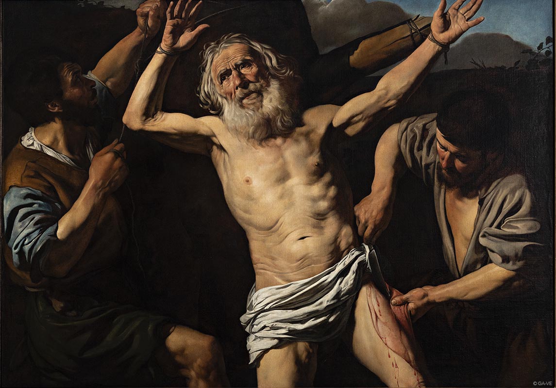 Le Martyr de Saint Bartholomée - Valentin de Boulogne image 1 tableau peint à l’huile sur toile