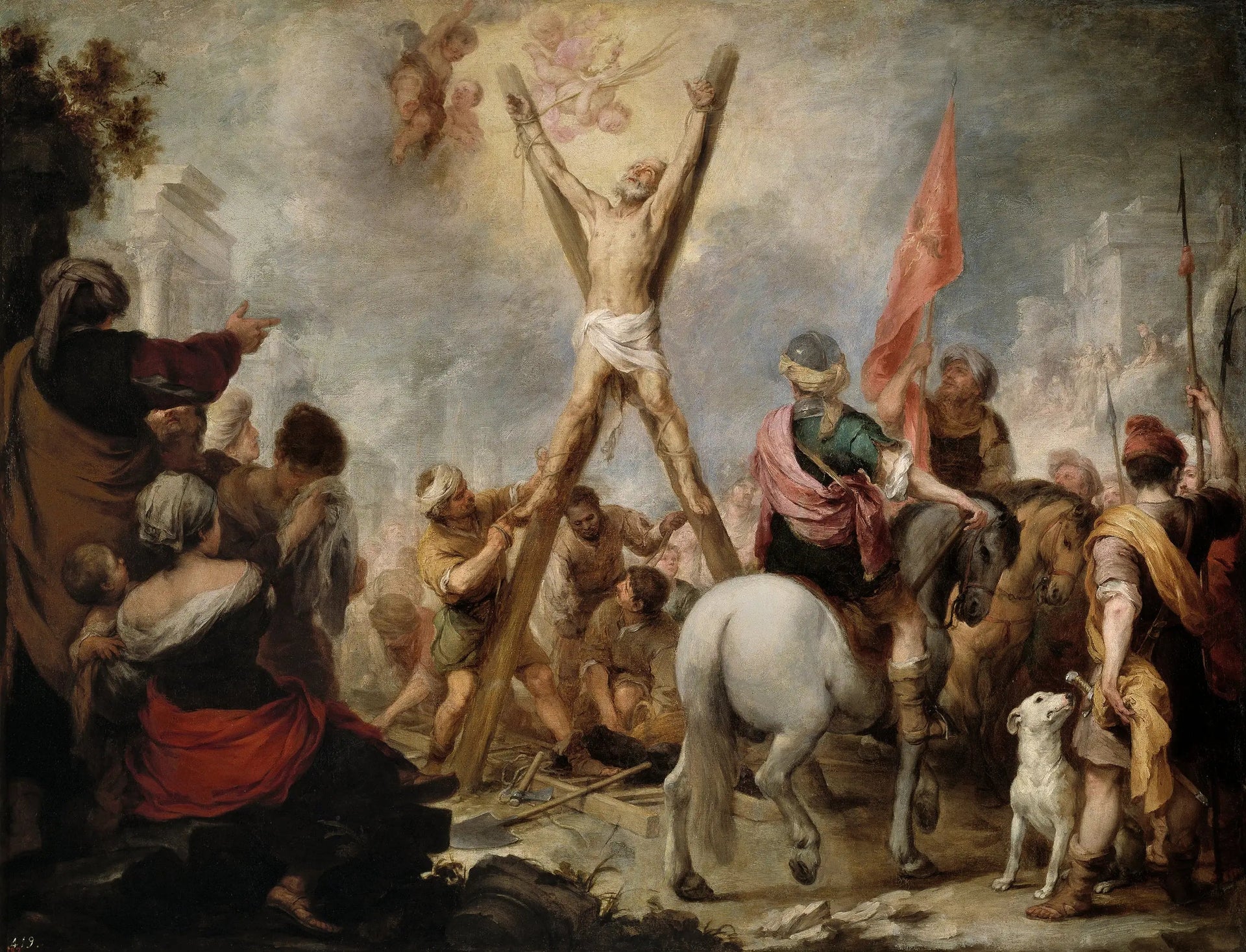 Le martyre de saint André - Bartolomé Esteban Murillo image 1 copie peinte à la main à l’huile