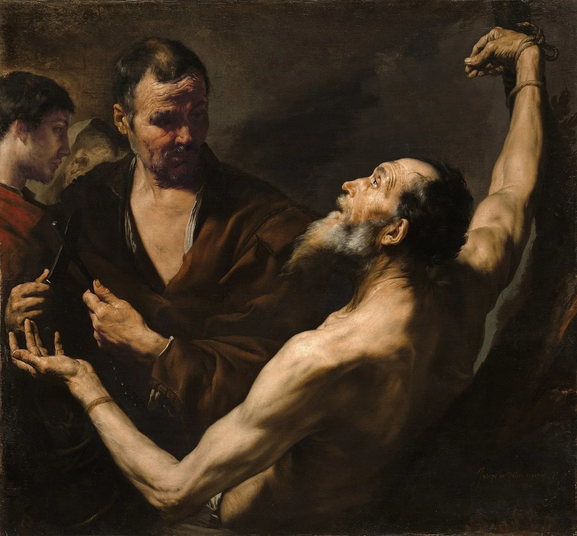 Le Martyre de Saint Barthélemy - Jusepe de Ribera image 1 copie de tableau peinte à la main