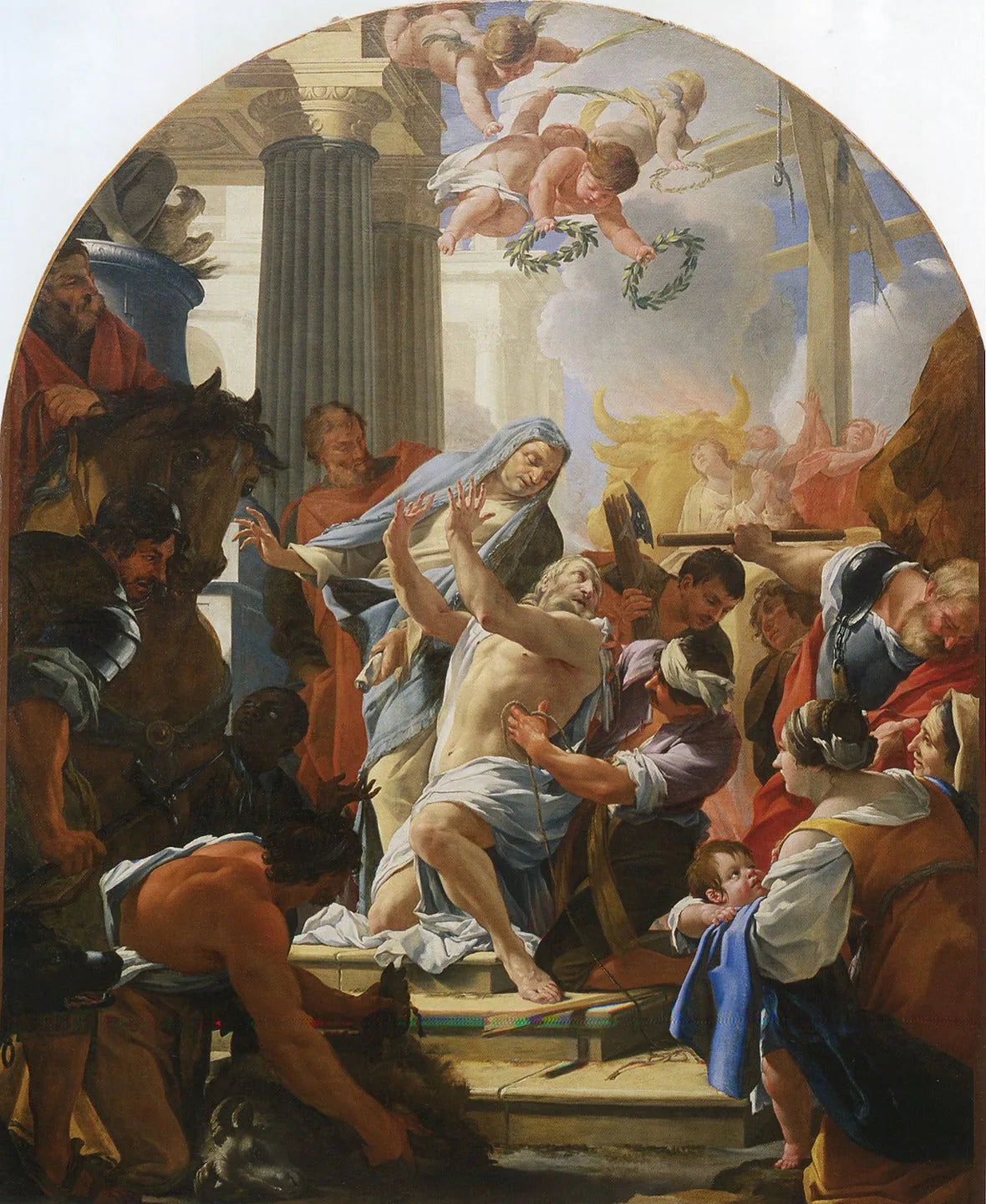 Le Martyre de saint Eustache - Simon Vouet image 1 reproduction de peinture à l’huile