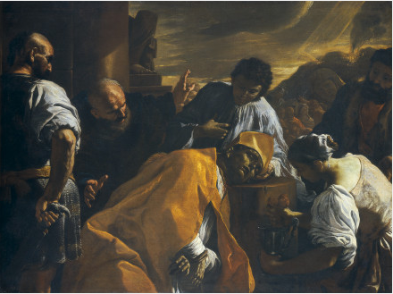 Le martyre de saint Gennaro - Mattia Preti image 1 tableau peint à l’huile sur toile