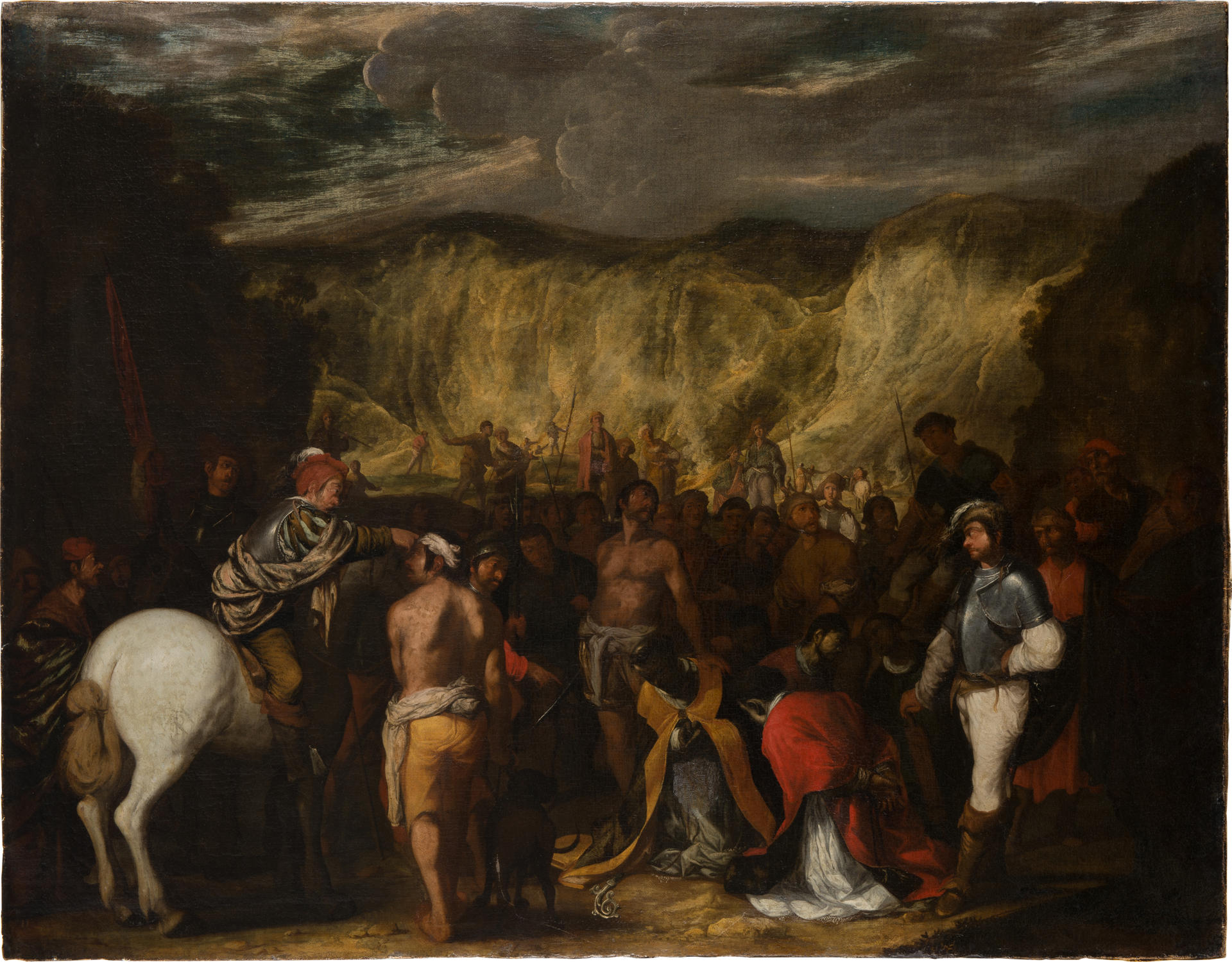 Le martyre de saint Janvier et de ses compagnons - Salvator Rosa image 1 copie de tableau peinte à la main